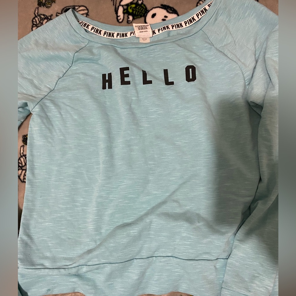 Vs pink crew neck
